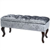 Crushed Velvet Chesterfield Ottoman Storage Bed End Footstool Table Window Seat