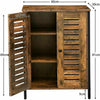 Storage Cabinet Bathroom Cabinet Sideboard with 2 Adjustable Shelf Cupboard