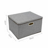 Foldable Storage Boxes with Lid Collapsible Home Clothes Organizer Fabric Cube