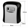Key Safe Lock Box 4 Digit Combination Wall Mounted Key Security Box Outdoor hot