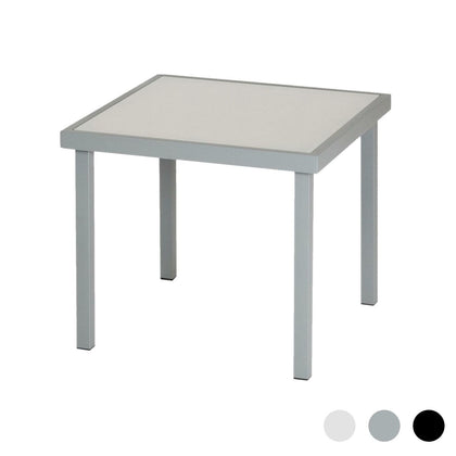 Sussex Garden Side Table Metal Outdoor Patio Furniture 44 x 44cm Grey