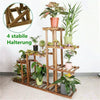 Strong 5 Tier Wooden Plant Stand Flower Pot Storage Rack Indoor Garden Bedroom