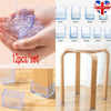12 X Silicone Chair Leg Rectangle Covers Furniture Table Feet Floor Protectors