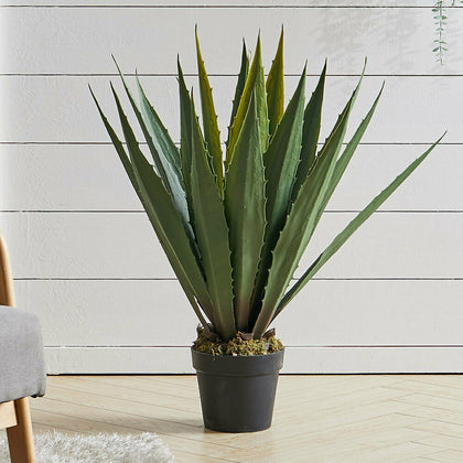 Artificial Tequila Succulent Plant 85cm Height in Pot Home Office NEW Decorative