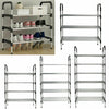 5 6 Tier Metal Shoe Rack Stand Storage Organiser Shelves Footwear Display Shelf
