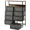 8 Drawers Chest of Drawers Unit Storage Cabinet Sideboard Bedroom Home Hallway