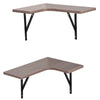 Set of 2 Corner Shelf Floating Wall Mount Shelves Storage Rack Display Decor DIY