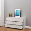 MODERN - White Chest Of Drawers Bedroom Furniture Storage Bedside 2-6 Draws UK
