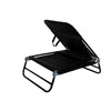 Sun Lounger Outdoor Garden Patio Recliner Bed Adjustable Back Foot Rest Chair