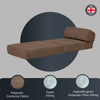 Jumbo Cord Z Bed Single Size Fold Out Chairbed Sofa Seat Foam Guest Futon Chair