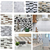 Self-Adhesive 3D Mosaic Brick Wall Tile Sticker Kitchen Bathroom Wallpaper Decal