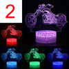 3D Illusion Car LED Night Light 16 Color Touch/Remote Table Desk Lamp Kids Gifts