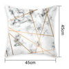 Geometric Marble Cushion Covers Pink Grey Sofa Pillow Case Home Rose Gold Decor
