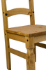 Corona Dining Chairs x 2 Slat Back Mexican Pine