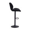 2x Black Velvet Bar Stools Swivel Gas Lift Chairs Kitchen Pub Chair Modern