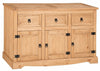 Corona Sideboard Large 3 Door 3 Drawer by Mercers Furniture