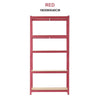 5Tier Red Garage Shelves Shelving Unit Racking Boltless Heavy Duty Storage Shelf