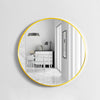 Round Wall Mounted Mirror Wall Decor Gold Bathroom Bedroom Glass Vanity Mirror