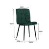 Retro Velvet Accent Desk Chair Dining Chairs Lounge Dressing Bedroom Home Office