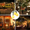 Outdoor Mains Powered Globe String Lights 200LED 20M Waterproof Ball Fairy Decor