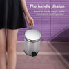 3/5L S/LESS STEEL SILVER PEDAL BIN KITCHEN BATHROOM TOILET RUBBISH Detachable