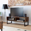 Industrial TV Stand Media Console Table Storage Unit Rustic Cabinet