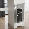 Computer Desk Office WhiteTable Workstation Study PC Furniture Drawer Bookcase H