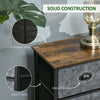 Industrial Storage Cabinet Vintage Chest of Drawers Rustic Nightstand Metal Side