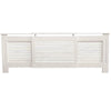 Milton Radiator Cover Adjustable White MDF Modern Grill Guard Cover Shelf
