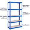Garage Shelves Shelving 5 Tier Unit Racking Boltless Heavy Duty Storage Shelf