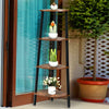 4 Tier Corner Shelf Storage Rack Organiser Ladder Display Bookshelf Office Home