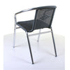 Aluminium Chrome Bistro Table Square Round Stacking Chair Cafe Outdoor Furniture