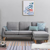 Luxury 2, 3 Seater Linen Fabric Corner Sofa Armchair Settee with Footstool Couch