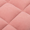 Pink Recliner Matte Velvet Tufted Futon Armchair w/Footrest adjustable Backrest