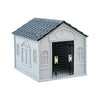 Plastic Large Dog Kennel Pet House Weatherproof Indoor Outdoor Animal Shelter UK