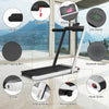 2 in 1 Folding Treadmill Electric Walking Running Machine Bluetooth LED Display