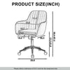 Office Chair Swivel Velvet Padded Seat Home Computer Desk Armchair Adjustable UK