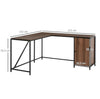 Large Corner Computer Desk Laptop Pc Office Writing Workstation Table Industrial