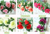 16Heads 7Ft Artificial Faux Silk Flower Rose Leaf Garland Vine Home Party Decor