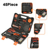 45PCS Tool Kit Set Household Hand Wrench Screwdriver Spanner Hammer Plier