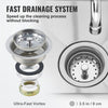 Commercial Utility & Prep Sink 1 Compartment Stainless Steel Backsplash