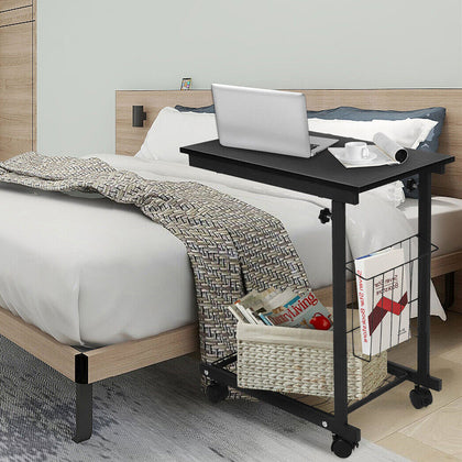 Rolling Laptop Desk Mobile Sofa Over Bed Side Table Home Portable Writing Desk