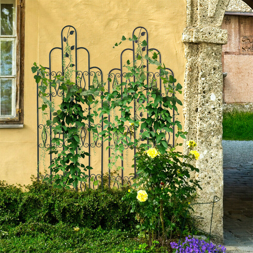 179cm Tall Metal Garden Trellis for Climbing Plants Support Frame Wall Trellis