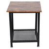 Small Vintage Side Table Rustic Bedside Cabinet Nightstand Unit End Sofa Retro