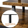 Industrial TV Table Wood TV Stand Console Cabinets with Shelves for Living Room