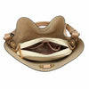 2 pcs Set Bucket style Handbag Ladies Faux Leather Large Shoulder Tote Bag