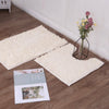 2 Piece Loop Bath Mat Ultra Soft Bathroom Rug Anti Slip Toilet Rug Pedestal Set