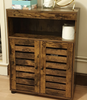 Vintage Industrial Cupboard Slim Storage Cabinet Rustic Metal Hall Sideboard