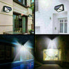 4X 100LED Solar Power PIR Motion Sensor Wall Lights Outdoor Garden Security Lamp