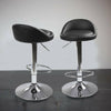 2* Bar Stool Faux Leather 360 Swivel Metal Lift Foot Kitchen Breakfast Chair New